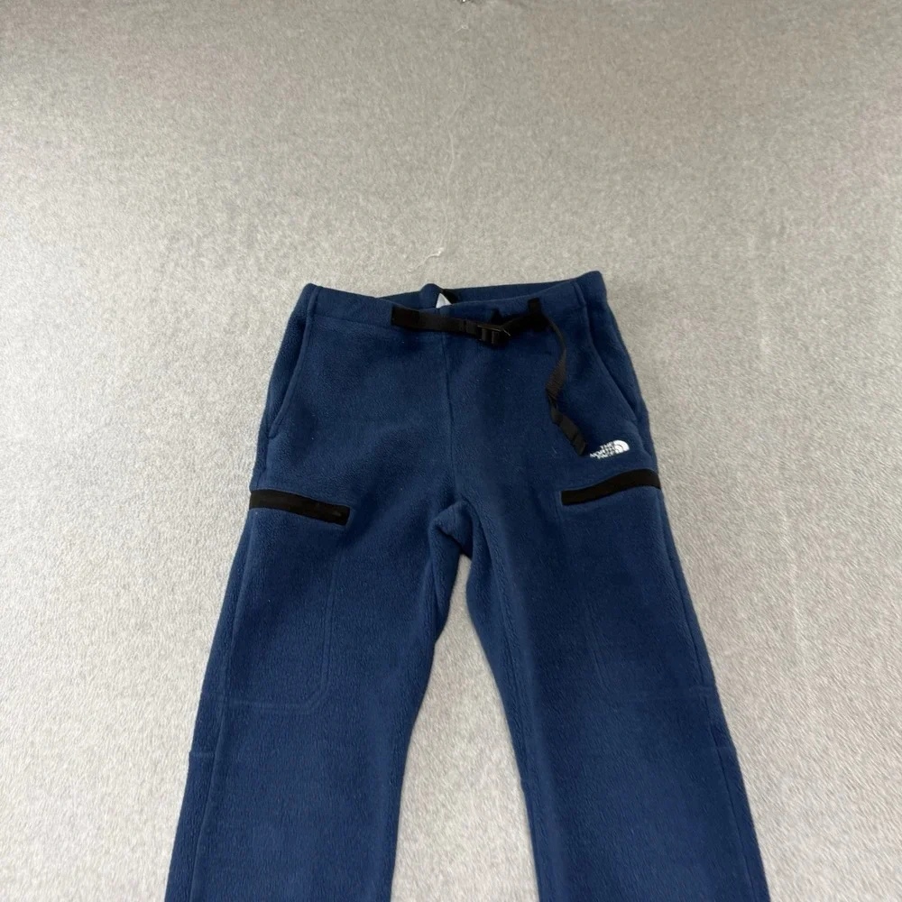 North Face Alpine Polartec 200 Fleece Pants Belted Blue Men's Size Small S